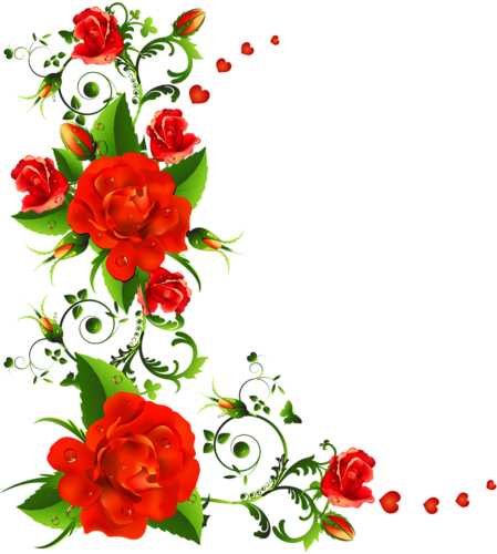 11 - Corner Flower Vector Png (1500x1670)