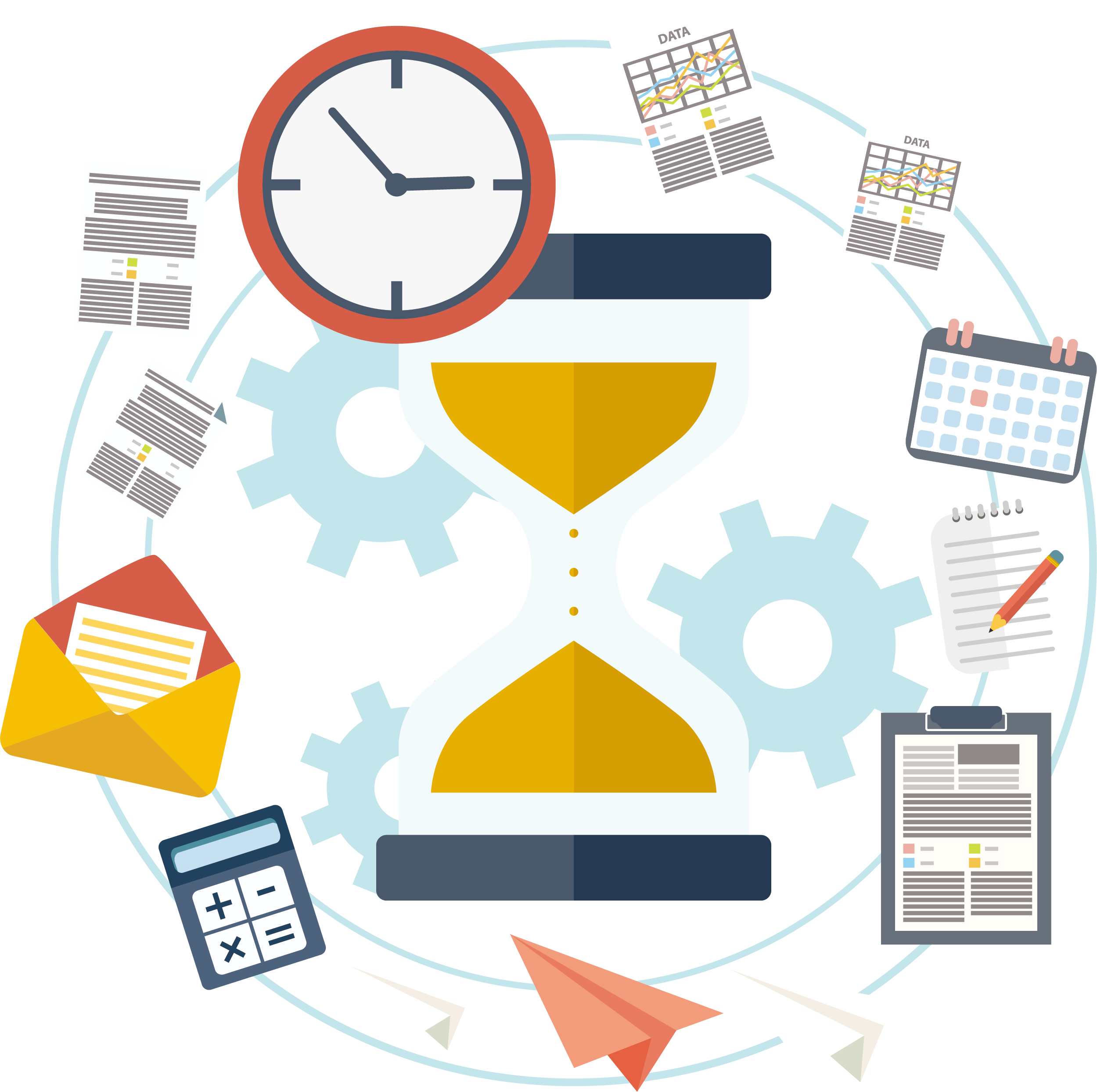 Methodology Software Best Practice Productivity Business - Hourglass (2499x2487)