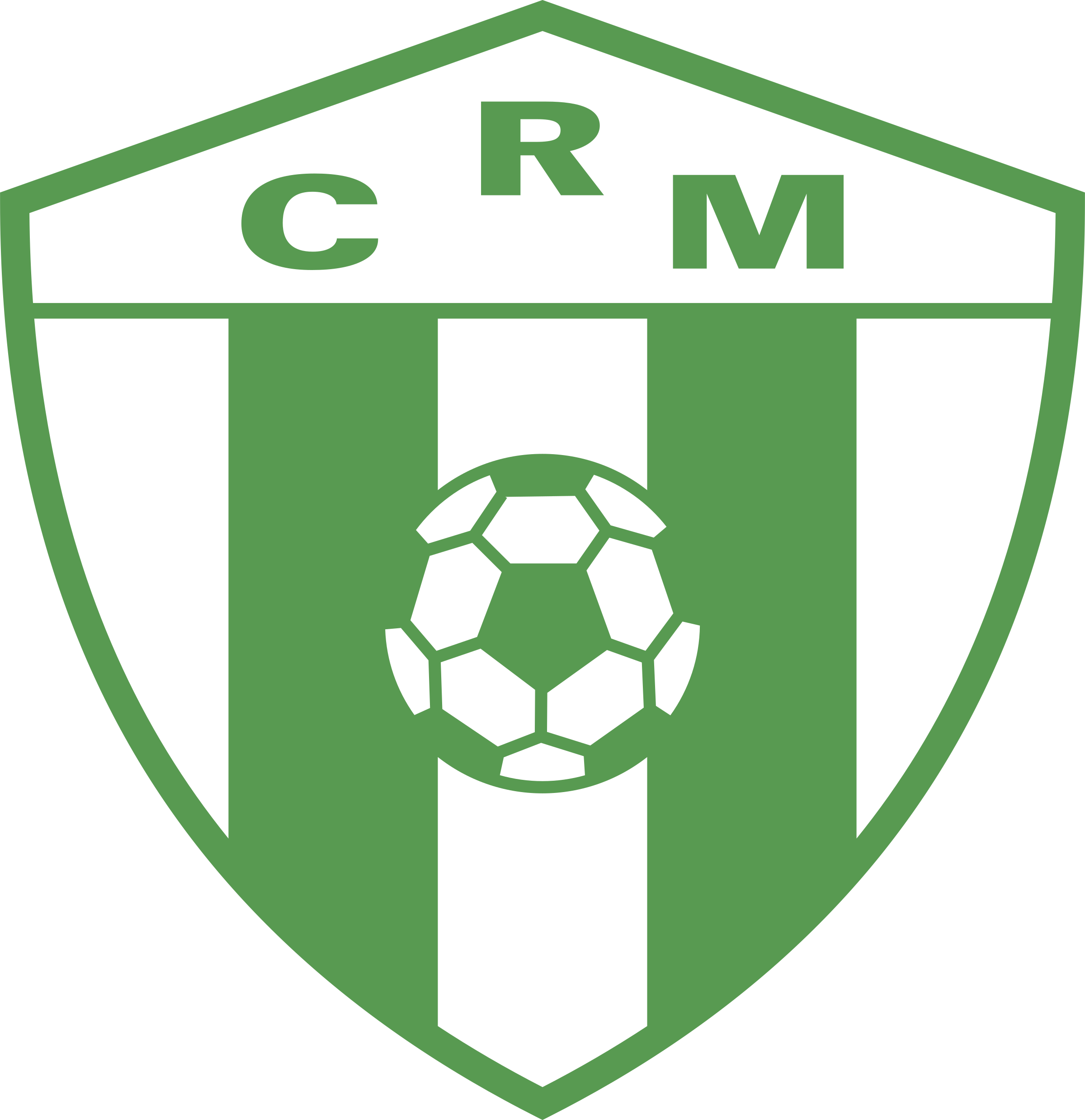 Rcmont 1 Logo Black And White - Racing Club De Montevideo (2400x2476)