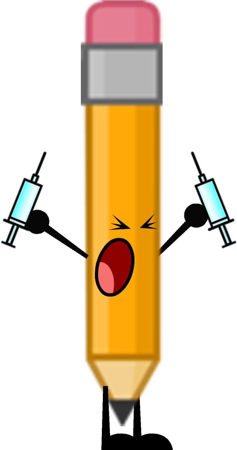 Bfdi Pencil Pose (893x1532)