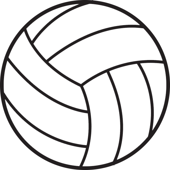 Green And White Volleyball Clipart - Transparent Volleyball (555x555)