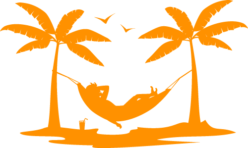 Best Of Luck To You, Looking Forward To Hearing Your - Hammock Vector (500x299)