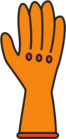 Cleaning Glove Isolated - Graphic Design (550x550)