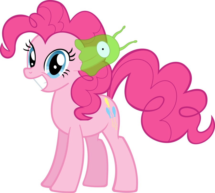 Pinkie Pie And The Brain Slug By Supermatt314 - Pinkie Pie And Gummy (900x810)