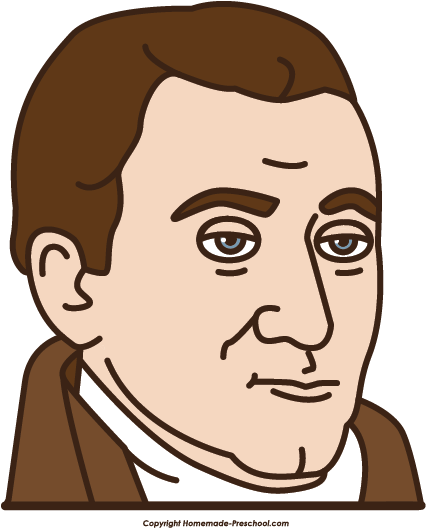 Click To Save Image - President James Monroe Cartoon (426x528)