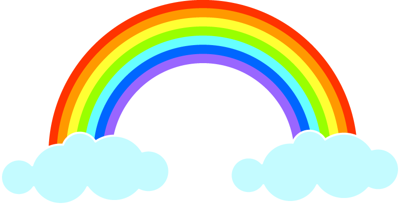 الوان قوس قزح - قوس قزح Png (798x409)