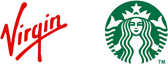 Virgin And Starbucks Logo Design - Draw The Starbucks Logo (700x300)