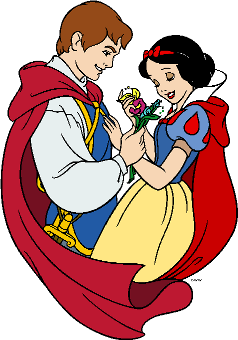 Snow White And Prince Clipart - Snow White Coloring Pages (482x687)