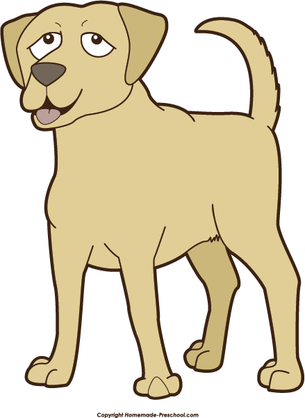 Click To Save Image - Yellow Lab Clipart Transparent (439x601)