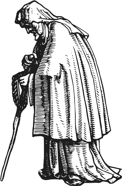 Old Medieval Man Drawing (566x800)