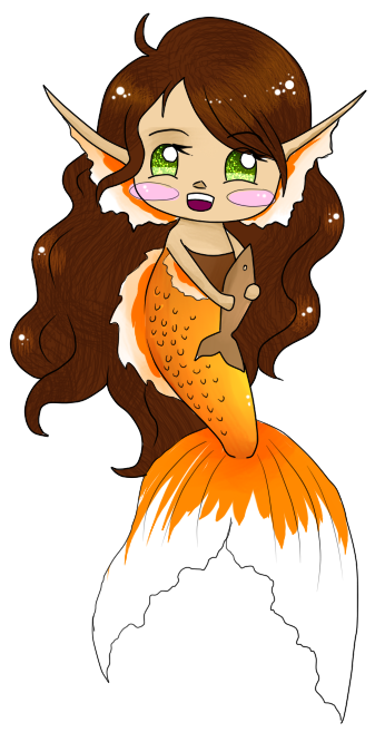 Syren Chibi By Black-labrador - Cartoon (350x660)
