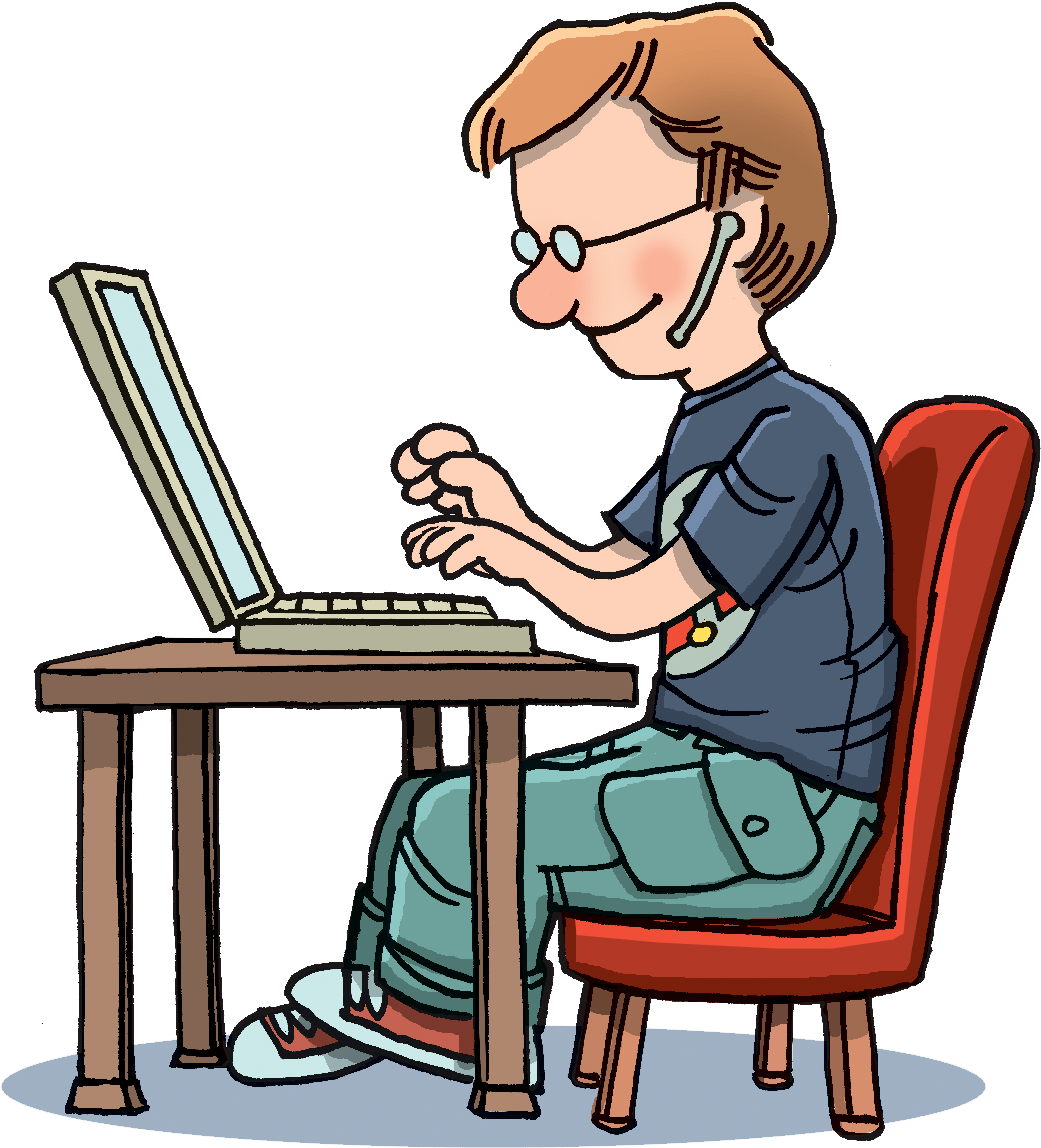 Computer Typing Clipart (1122x1200)