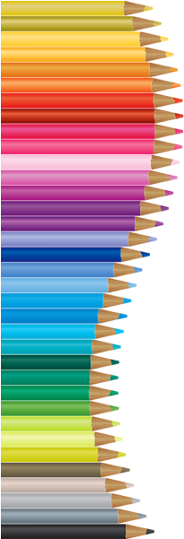 Pencils Decor Png Vector Clipart - School Decor Png (228x600)
