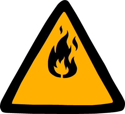 Attack, En, Kilauea - Electricity Warning Symbol (400x363)