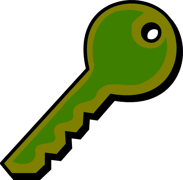 This Free Clip Arts Design Of Funky Green Key - Green Key (600x590)