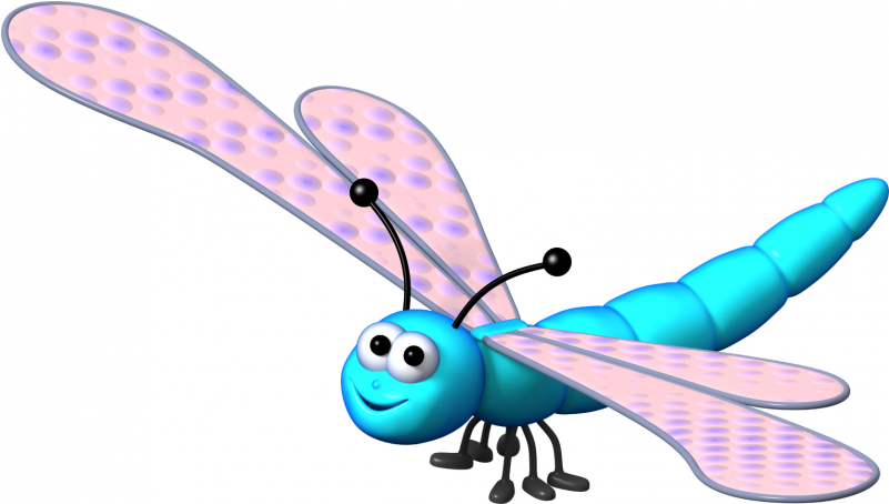 Next - Stickers Effet 3d - Libellule (800x800)