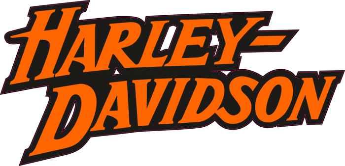 Harley Davidson Logos Free - Harley Davidson Orange Logo (700x338)