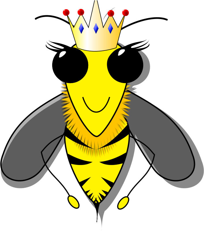 Bees Clip Art - Queen Bee Slip-on Shoes ! (800x800)