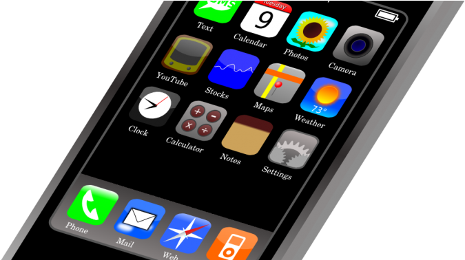 Mobile Phone Clip Art (690x377)