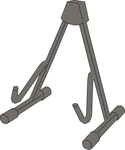 Stand Clip Art At Clker - Sg A109bk (498x597)