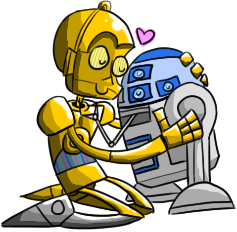 You're Just The Droid I'm Looking For - C3po And R2d2 Gay (479x470)
