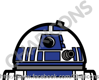 R2d2 Charicon By Geekeboy - Star Wars (346x429)