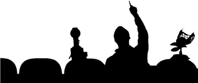 Free Clipart Crowd Silhouette - Mystery Science Theater 3000 Doctor (640x359)