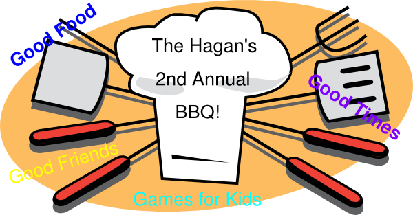 Family - Bbq - Clipart - Bbq Time Clip Art (600x313)
