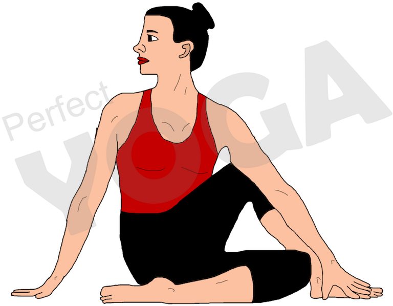 Yoga For Health By Doing Ardha Matsyendrasana - Ardha Matsyendrasana (900x900)