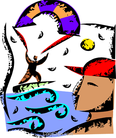 Parasailing Paragliding Royalty Free Vector Clip Art - Parasailing Paragliding Royalty Free Vector Clip Art (402x480)