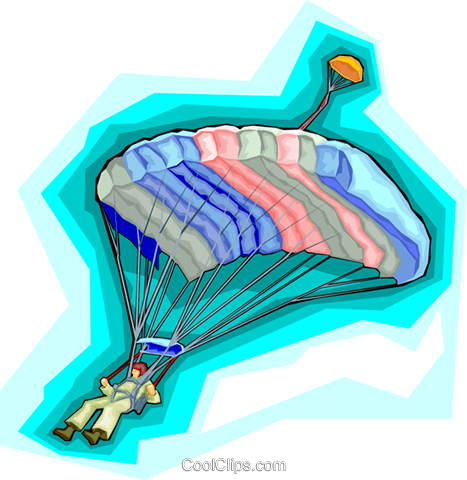 Paragliding, Sports Royalty Free Vector Clip Art Illustration - Paragliding, Sports Royalty Free Vector Clip Art Illustration (467x480)