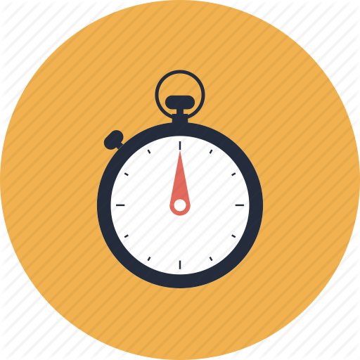 Pin Game Time Clip Art - Timer Flat Icon (512x512)