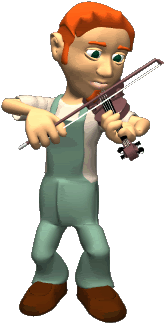 3d Clipart Animated - Tocar Un Instrumento Gif (350x350)