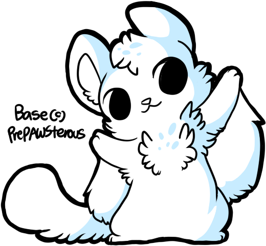 Free To Use Sugarglider Base - Kawaii Sugar Glider Drawing (550x500)