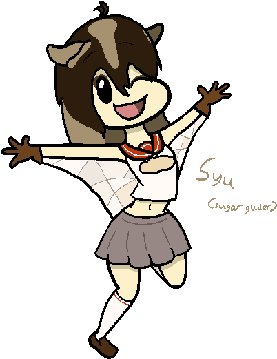 Syu The Sugar Glider By Idioticmuffin - Syu (500x600)
