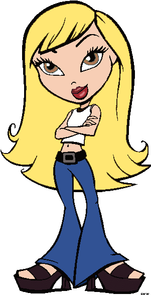 Download Sasha Bratz Clipart - Bratz Coloring Pages (318x602)