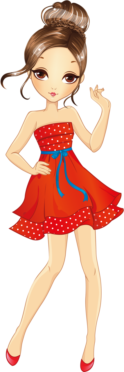 Shutterstock 302891183 - Beautiful Girl Cartoon Png (537x1280)