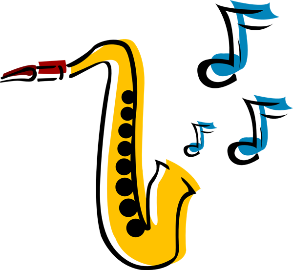 Sax Quartet Shines - Musical Instruments Clip Art (600x553)