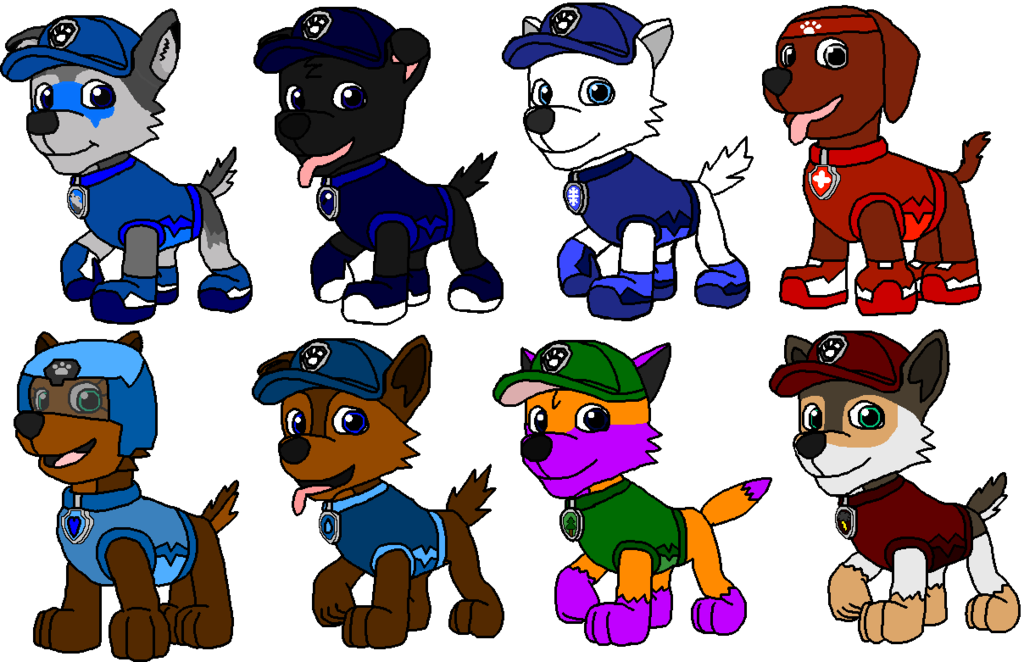 Dog Digital Art Fan Art Drawing - Zuma Paw Patrol Cartoon Tv Dog Orange T Shirt (1024x662)