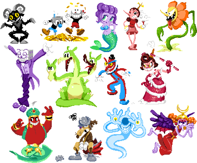 Cuphead Digital Art Fan Art Drawing - Cuphead Pixel Art (828x684)