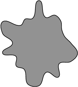 Ameba Diagram Labeled - Ameba Shape Clip Art (354x354)