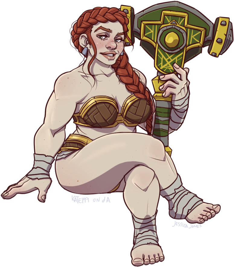 She Short But She Thicc By Saltmatey - Wow Female Dwarf Art (814x982)