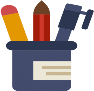 Post A Request Pen Holder And Pencil Holder - Huntertown Elementary School (400x300)