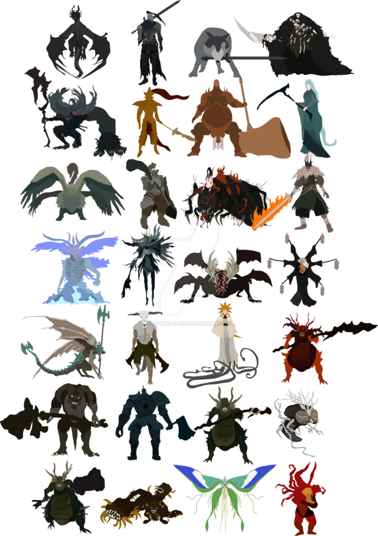 All Dark Souls Bosses - Dark Souls 1 Bosses (751x1065)