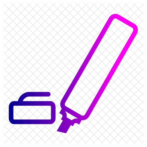 Marker, Sketchpen, Study, School, Red, Highlight, Pentel - Pentel (512x512)