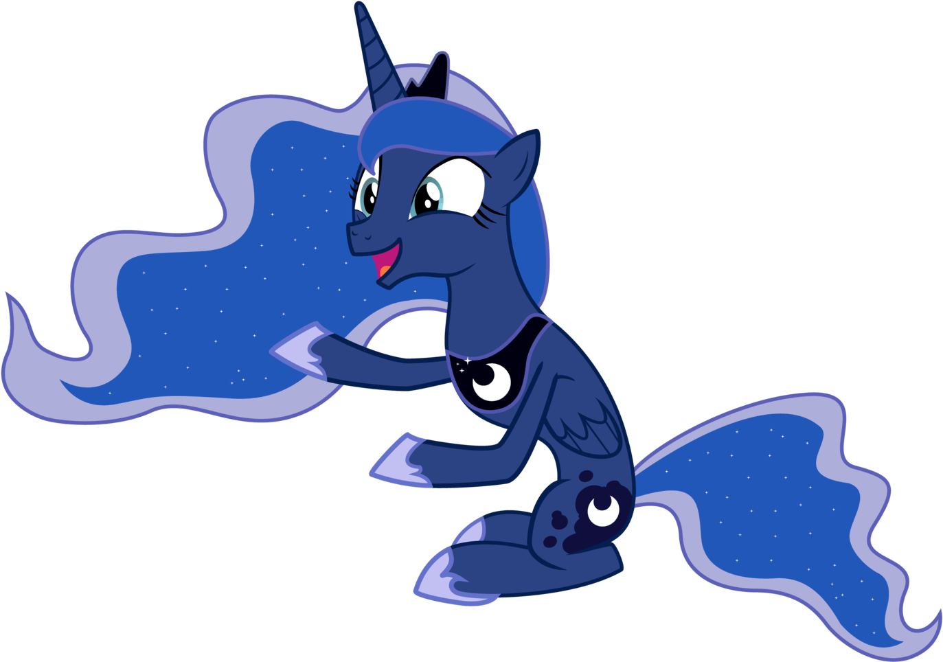 We Do Our Best To Bring You The Highest Quality Cliparts - My Little Pony Happy Luna (1600x1067)