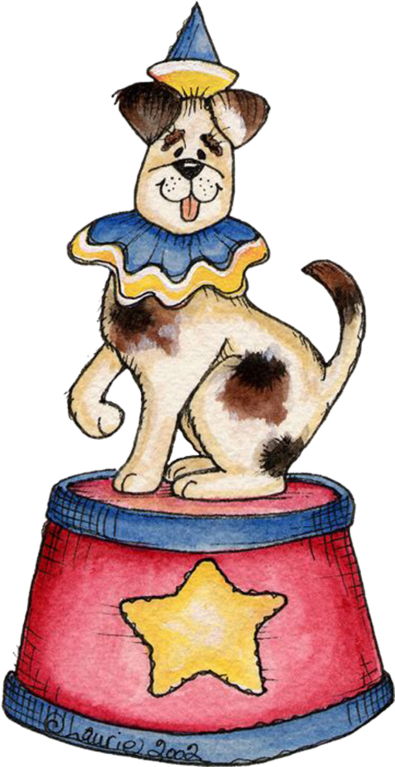 Circus Animals - Circus Dog Clip Art (600x1121)