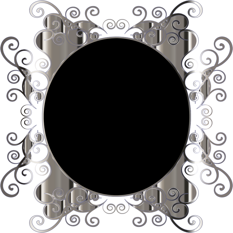 Medium Image - Black Flourish Background Png (766x766)