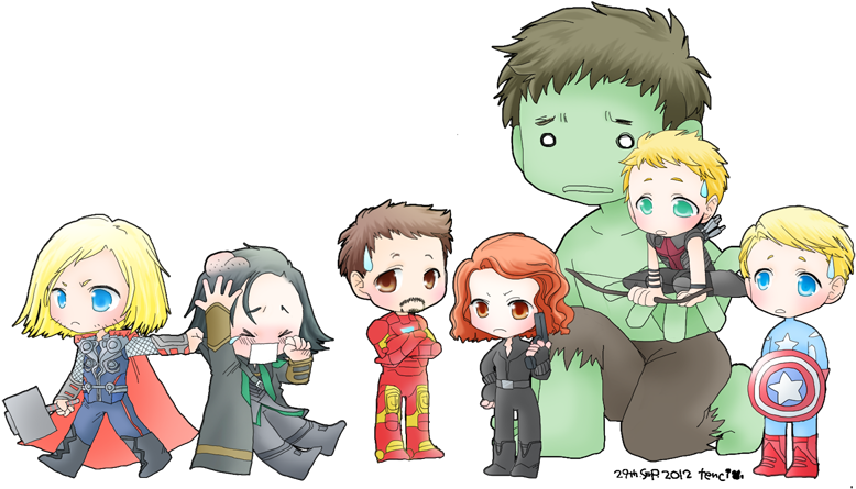 Avengers Assemble By Tencinoir On Deviantart - Vingadores Tumblr Desenho (850x500)