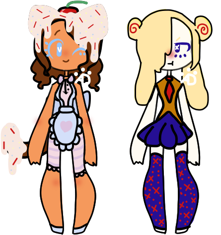 Dessert Girl Adopts By Adoggopts - Cartoon (500x500)